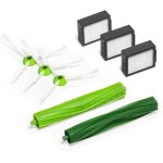 Kit d'entretien pour roomba de s�rie e et i - 3 brosses lat�rales - 3 filtres haute efficacit� - 1 paire ...