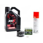 Kit entretien vidange pour bmw r 1200 gs adventure de 2008 � 2009 - motul 300v road racing 15w50 4l