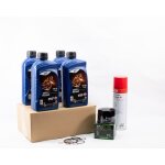 Kit entretien vidange standard pour aprilia caponord 1200 de 2013 � 2016 - elf moto 4 road 15w50 4l