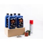Kit entretien vidange standard pour aprilia sl 1000 falco de 1998 � 2008 - elf moto 4 road 15w50 4l
