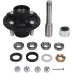 Kit d'essieu de remorque 2000lbs, kit de moyeu de roue libre de remorque, moyeu de roue libre � vis 4 ...