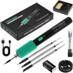 Kit de fer � souder sans fil avec batterie usb, comprenant 3 temp�ratures r�glables (260�c � 450�c), ...