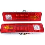 Kit feux remorque led, lot de 2 feux arri�re 19 led pour voiture, camion, remorque, van - �tanche 12 ...
