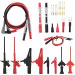 Kits de fils de test de sonde multim�tre remplaables multifonctions p1300e, 24 pi�ces - eosnow