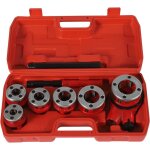 Kit de filetage de tuyau de plomberie - outil de taraudage manuel en acier pour plomberie - avec 6 matrices ... Kit de filetage de tuyau de plomberie - outil de taraudage manuel en acier pour plomberie - avec 6 matrices ...