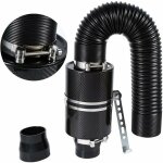 Kit de filtre d'admission d'air universel, 3' filtre  air froid fibre de carbone avec cartouche filtrante ...
