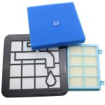 Kit de filtres lavables en mousse pour aspirateur philips power pro compact - fc9331 / 09, fc9332 / 09, ...