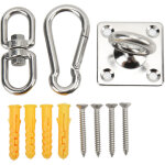 Kit de fixation pour hamac suspendu en acier inoxydable, support de plafond pour balan�oire, sac de frappe ...