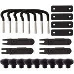 Kit de fixation universel pour coffre de toit en acier inoxydable, 4 pi�ces, avec 8 �crous de blocage ...
