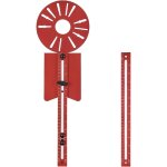 Kit de guide de toupie gabarit de coupe circulaire robuste de 73 cm (29 po) avec guides en aluminium ...