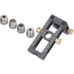Kit de guide - tourillons r�glable pour poin�onneuse � bois avec douilles de per�age