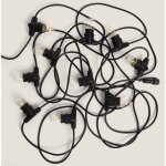 Kit guirlande lumineuse extérieure ip44 10m noir + 10 ampoules filaments led b22 2w g45 4000k blanc neutre ... Kit guirlande lumineuse extérieure ip44 10m noir + 10 ampoules filaments led b22 2w g45 4000k blanc neutre ...