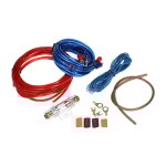 Kit d'installation d'amplificateur de caisson de basses audio de voiture 1500 w kit de cblage amp rca ...