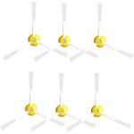 Kit large 6 pcs brosse laterale a 3 branches pour irobot roomba kit d'entretien series 500 600 700