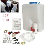 Kit lave - glace universel, bouteille de 1, 5 l, pompe de lave - glace 12 v, kit d'essuie - glace