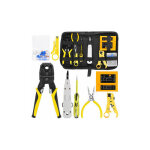 Euritecsa - kit  main rj45 rj11 rj12 kit d'outils de rparation de rseau avec testeur de cable pince ...