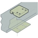 Kit de montage pour déplace caravane em203 / 303 + / 303a + / 305 plaques de serrage en aluminium pour ... Kit de montage pour déplace caravane em203 / 303 + / 303a + / 305 plaques de serrage en aluminium pour ...