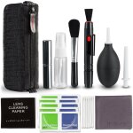 Kit de nettoyage d'appareil photo professionnel, kit de nettoyage d'objectif avec souffleur d'air, stylo ...