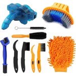 Kit de nettoyage pour v�lo, ensemble de 10 outils pour cha�ne, pignons et cadre