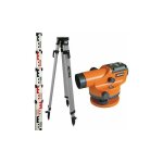 Metrica - kit niveau optique 32x porte 1000m + trpied + mire 4m - 89222