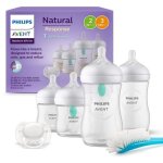 Kit nouveau - n - philips avent - natural 3. 0 airfree - 2 biberons 125ml + 2 biberons 260ml + sucettes ...