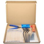 Kit d'outils d'accessoires d'imprimante 3d 35 pices, aiguilles de nettoyage de 7 tailles, pinces, pinces, ...