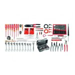 Kit d'outils �lectricien facom dans bo�te � outils textile sur roulettes, 101 pi�ces