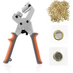 Kit d'outils pour ?illets, presse � ?illets, pince � ?illets, ensemble manuel avec 300 ?illets dor�s ...