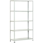 Panda kit scaffale 5r 100x40xh196 cm aste intere