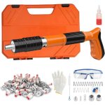 Kit pistolet � clous cloueuse pneumatique puissance r�glable pistolet � ongles portable avec 100 pcs ...