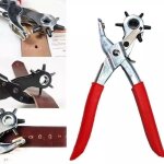 Kit de poin�onnage rotatif ensemble de poin�ons � pinces en cuir pour ceintures bracelets de montre sangles ...