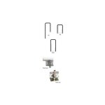 Vachette - kit haut et bas pour serrure carénée exclusive blanc 14702000 Vachette - kit haut et bas pour serrure carénée exclusive blanc 14702000