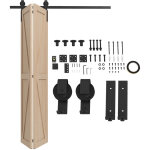 Homcom - kit de porte coulissante système galandage pour porte épaisseur 40 - 55 mm longueur rail 1, ... Homcom - kit de porte coulissante système galandage pour porte épaisseur 40 - 55 mm longueur rail 1, ...