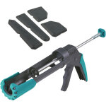 Kit pistolet � cartouche mg 200. pression de 130 kg. et 4 lisseurs de joints - pour pose de joint silicone ...