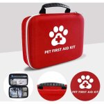 Kit de premiers secours pour chien, 101 pi�ces, trousse de secours chien pour les soins � la maison et ...