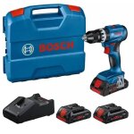 Kit professionnel bosch : perceuse - visseuse � percussion sans fil gsb 18v - 45, 3x procore18v 4. 0ah, ...