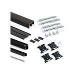 Kit de quincaillerie pour armoire  2 portes coulissantes avec fermeture souple placard 74, modle de ...