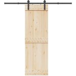 Kit de quincaillerie de porte coulissante 200 cm acier noir - vidaxl Kit de quincaillerie de porte coulissante 200 cm acier noir - vidaxl