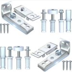 Kit de quincaillerie porte coulissante pliante ensemble de r�paration de portes coulissantes sur rail ...