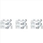 Kit de quincaillerie pour portes pliantes, lot de 6 pi�ces de rechange pour r�paration de placards coulissants ...