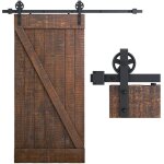 200cm kit de rail pour porte coulissante quincaillerie de porte coulissante pour grange garage chambre ...