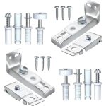 Kit de rail de porte � deux volets, 2 ensembles de quincaillerie pour porte pliante pi�ces de rechange ...