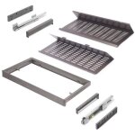Kit de range - chaussures extractible pour armoires quartz, r�glable, module 800mm, acier, aluminium ...