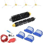 Kit de remplacement d'accessoires pour irobot roomba 675 676 677 655 filtre brosse lat�rale rouleau vadrouille ...