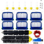 Kit de remplacement pour aspirateur irobot roomba 600 694 692 650 660 651 avec 2 brosses principales ...
