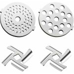 Jalleria - kit de remplacement pour hachoir viande �lectrique 2pcs lame de hachoir � viande 2pcs plaques ...
