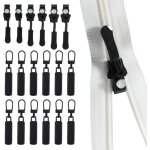 Kit de r�paration de fermeture �clair - 24 pi�ces - 3 tailles - pour r�paration de fermetures �clair ...