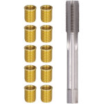 Kit de r�paration de filetage de bougie d'allumage : inserts m�talliques m12x1, 25, taraud m14x1, 25, ...
