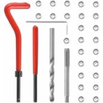 Kit de r�paration filetage helicoil m6 ? acier haute vitesse ? 30 pi�ces pour r�paration automobile ? ...
