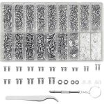 Kit de r�paration lunettes 1000 pi�ces mini tournevis pince � �piler vis �crous assortiment